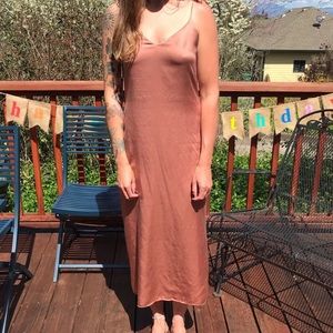 Reformation Pink Slip Dress